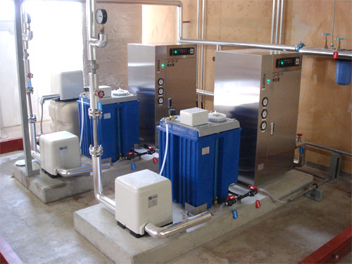 RO純水装置加湿空調供給システム