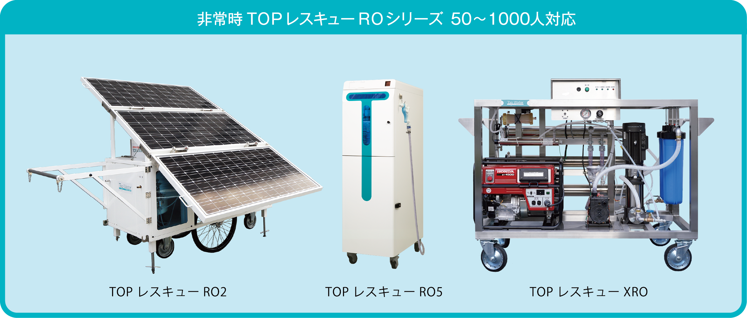 非常時TOPレスキューROシリーズ 50〜1000人対応